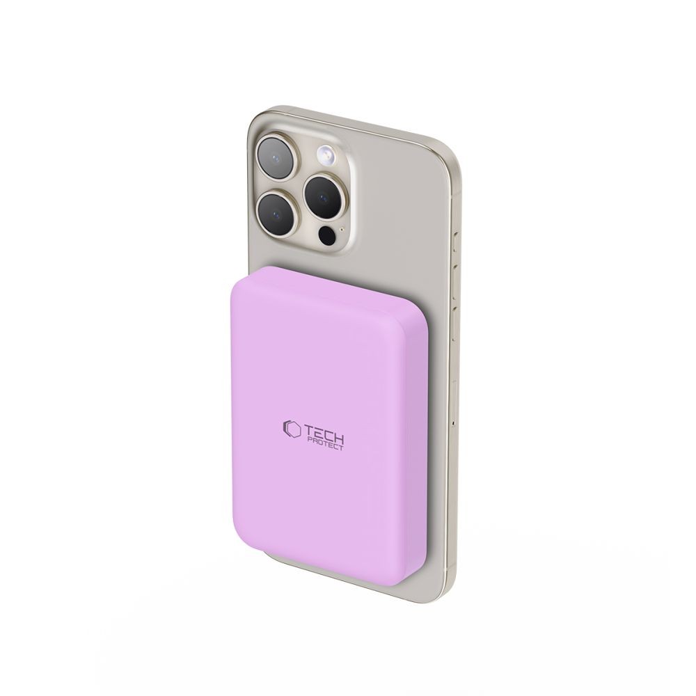 Power Bank Tech-Protect LifeMag MagSafe PB11 10000mAh Ροζ | www.lightgear.gr