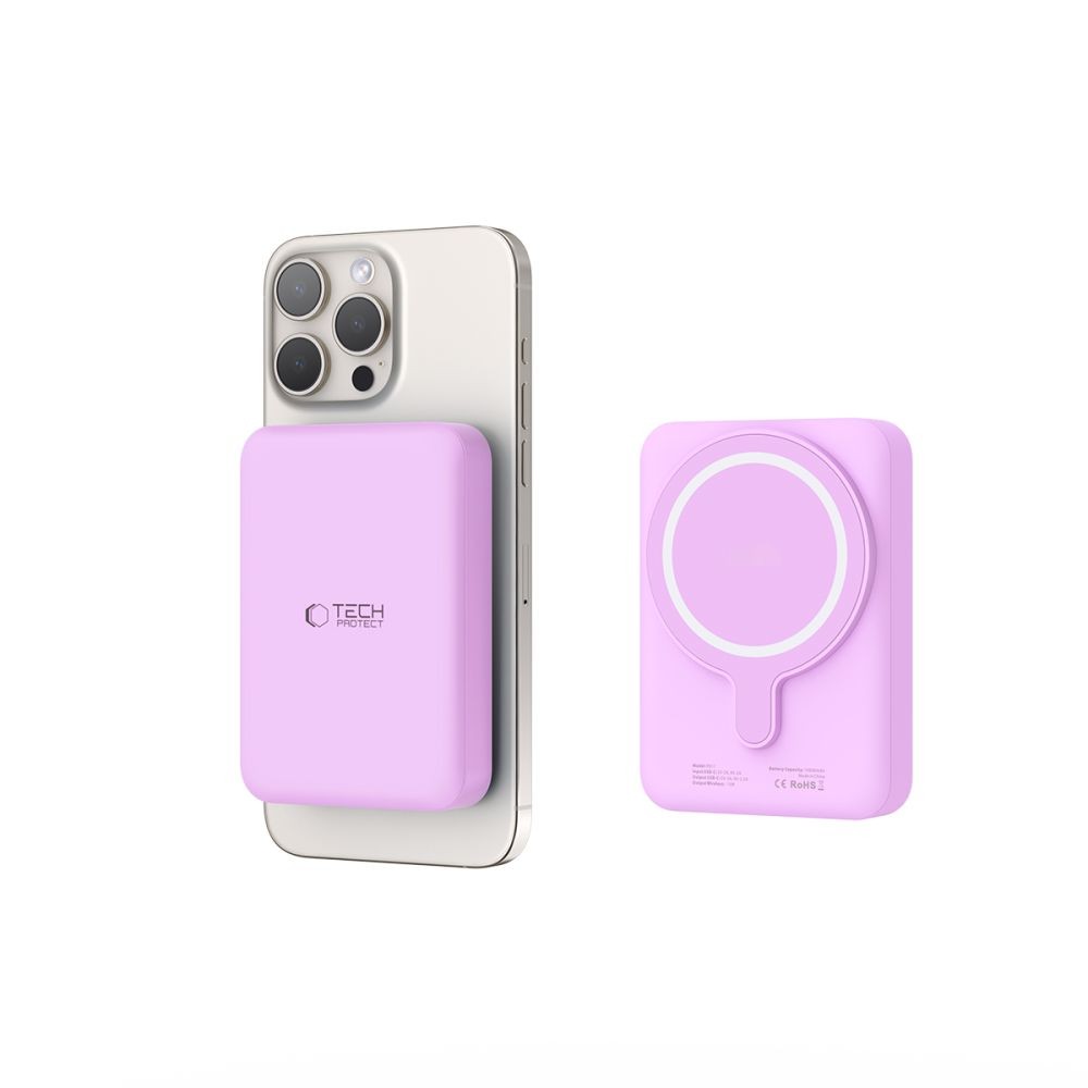 Power Bank Tech-Protect LifeMag MagSafe PB11 10000mAh Ροζ | www.lightgear.gr
