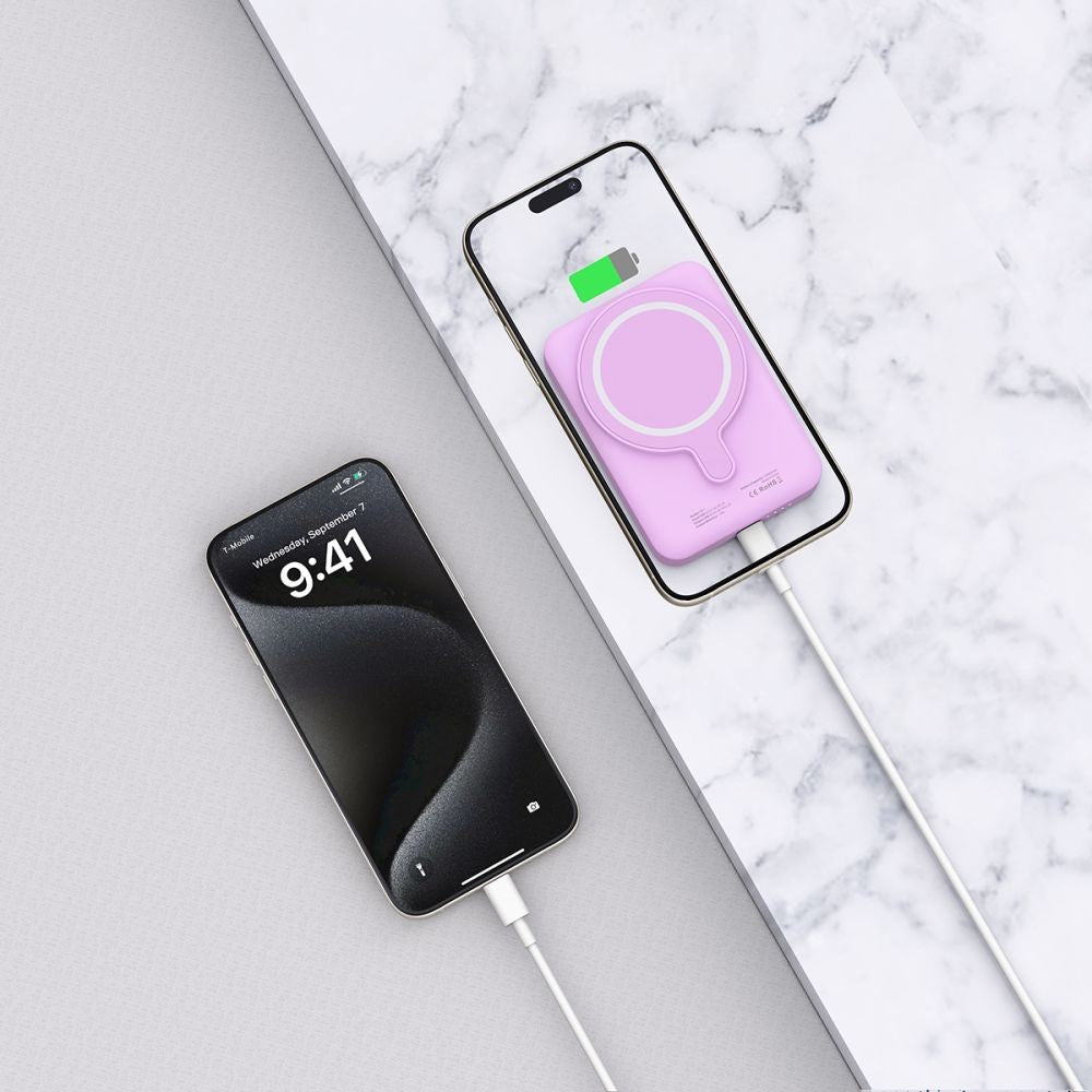 Power Bank Tech-Protect LifeMag MagSafe PB11 10000mAh Ροζ | www.lightgear.gr