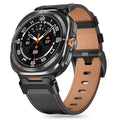 Delta Pro Leather Strap Tech-Protect για Samsung Galaxy Watch Ultra (47mm) Μαύρο | www.lightgear.gr