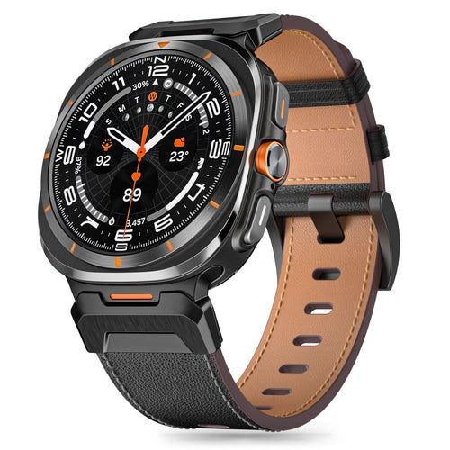 Delta Pro Leather Strap Tech-Protect για Samsung Galaxy Watch Ultra (47mm) Μαύρο | www.lightgear.gr