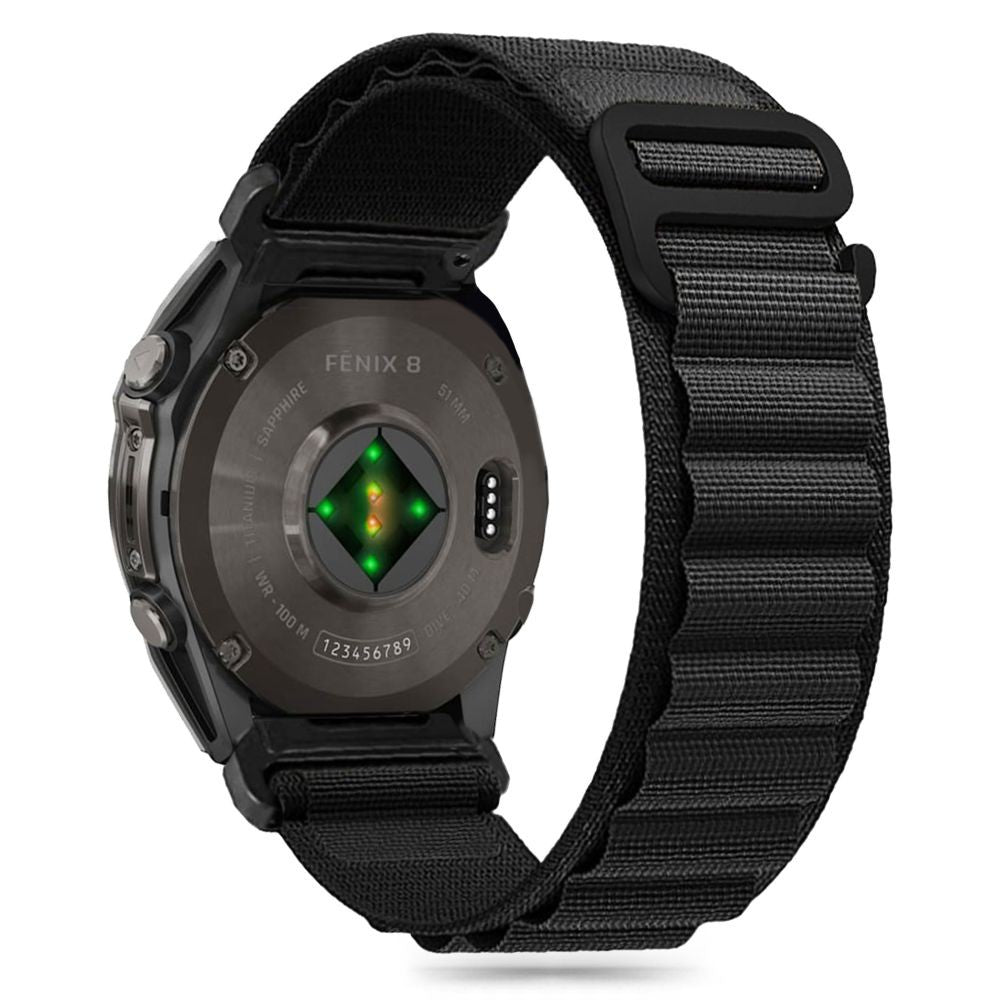 Nylon Pro Strap Tech-Protect για Garmin Fenix 5 / 6 / 6 Pro / 7 / 8 (47MM) Μαύρο | www.lightgear.gr
