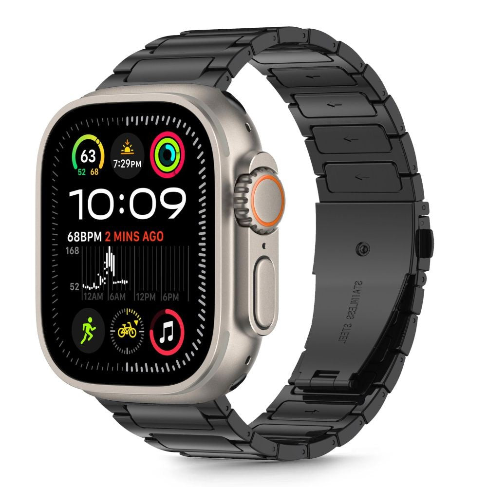 Stainless Bracelet Tech-Protect για Apple Watch 44 / 45 / 46 / 49mm Μαύρο | www.lightgear.gr