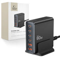 Charging Station Tech-Protect DC80W-GAN 6-Port PD80W/QC3.0 Μαύρο | www.lightgear.gr