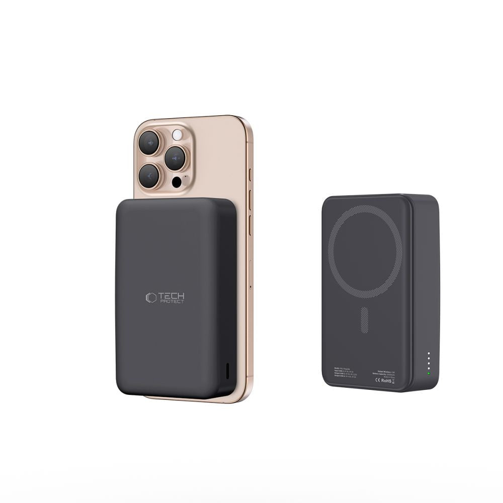 Powerbank Tech-Protect PB12 LifeMag MagSafe 20000mAh Μαύρο | www.lightgear.gr