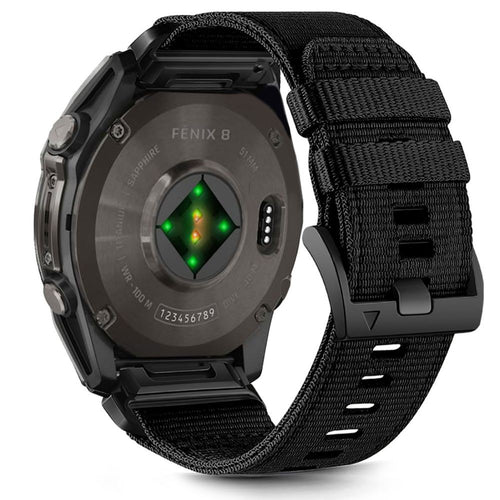 Nylon Strap Tech-Protect για Garmin Fenix 5X / 5X Plus / 6X / 6X Pro / 7X / 8 (51mm) Μαύρο | www.lightgear.gr