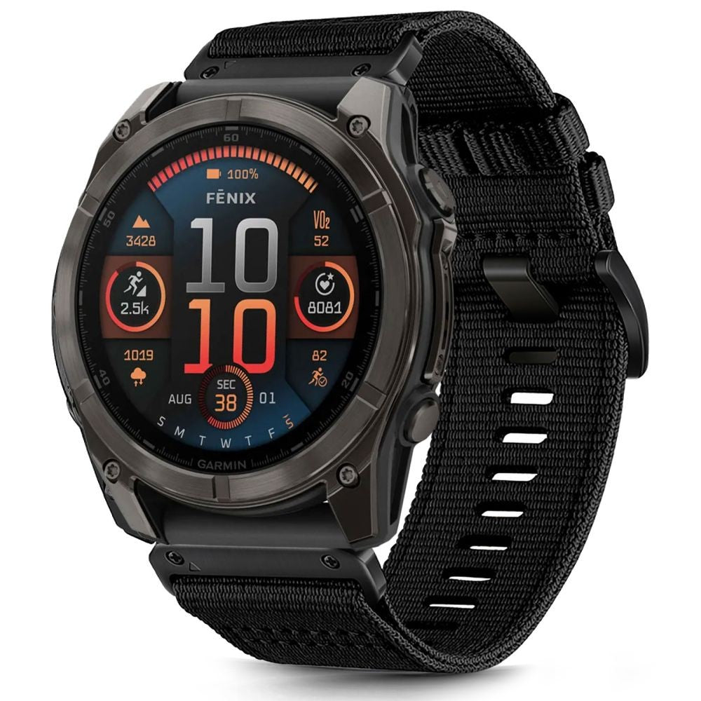 Nylon Strap Tech-Protect για Garmin Fenix 5X / 5X Plus / 6X / 6X Pro / 7X / 8 (51mm) Μαύρο | www.lightgear.gr