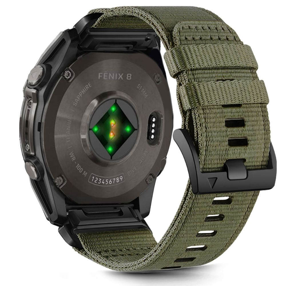 Nylon Strap Tech-Protect για Garmin Fenix 5X / 5X Plus / 6X / 6X Pro / 7X / 8 (51mm) Πράσινο | www.lightgear.gr