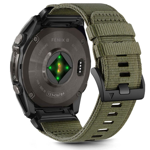 Nylon Strap Tech-Protect για Garmin Fenix 5X / 5X Plus / 6X / 6X Pro / 7X / 8 (51mm) Πράσινο | www.lightgear.gr