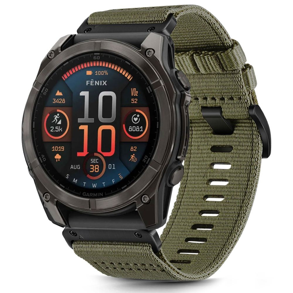 Nylon Strap Tech-Protect για Garmin Fenix 5X / 5X Plus / 6X / 6X Pro / 7X / 8 (51mm) Πράσινο | www.lightgear.gr