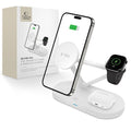 Ασύρματος Φορτιστής 3in1 Tech-Protect QI15W-A41 με MagSafe για Apple Συσκευές Λευκό | www.lightgear.gr