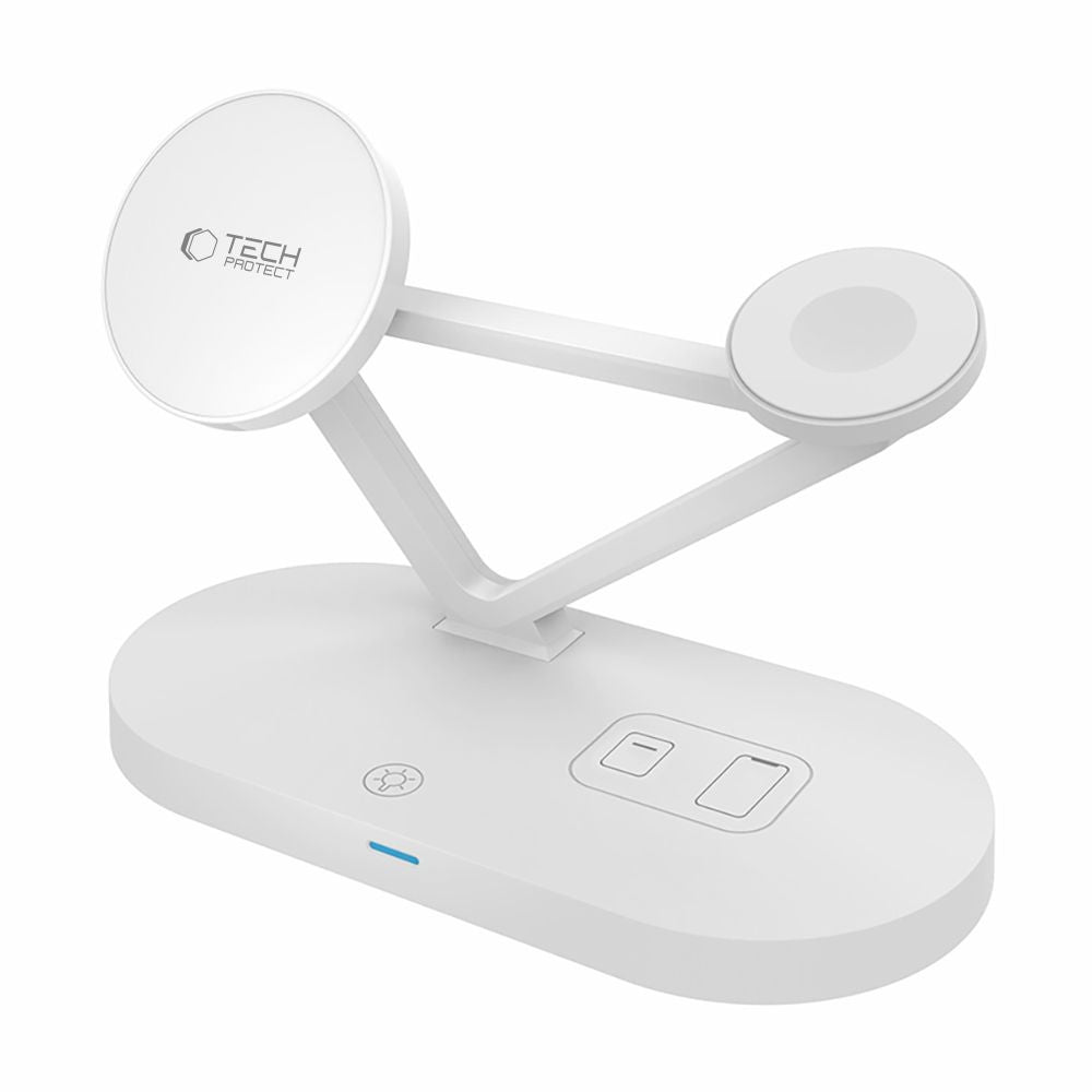 Ασύρματος Φορτιστής 3in1 Tech-Protect QI15W-A41 με MagSafe για Apple Συσκευές Λευκό | www.lightgear.gr