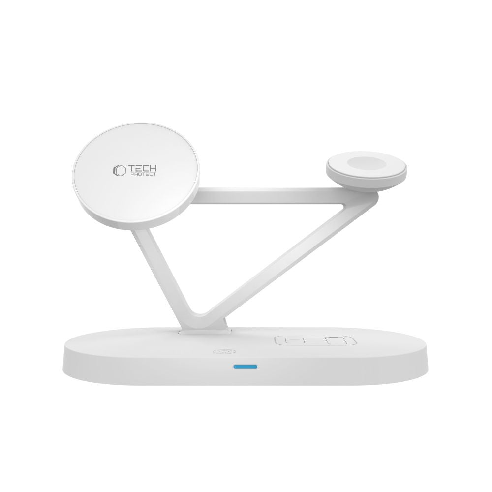 Ασύρματος Φορτιστής 3in1 Tech-Protect QI15W-A41 με MagSafe για Apple Συσκευές Λευκό | www.lightgear.gr