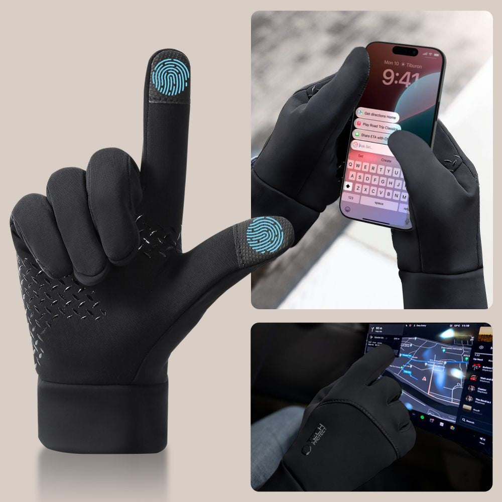 Γάντια Tech-Protect WG01 με Touch Tips M Μαύρο | www.lightgear.gr