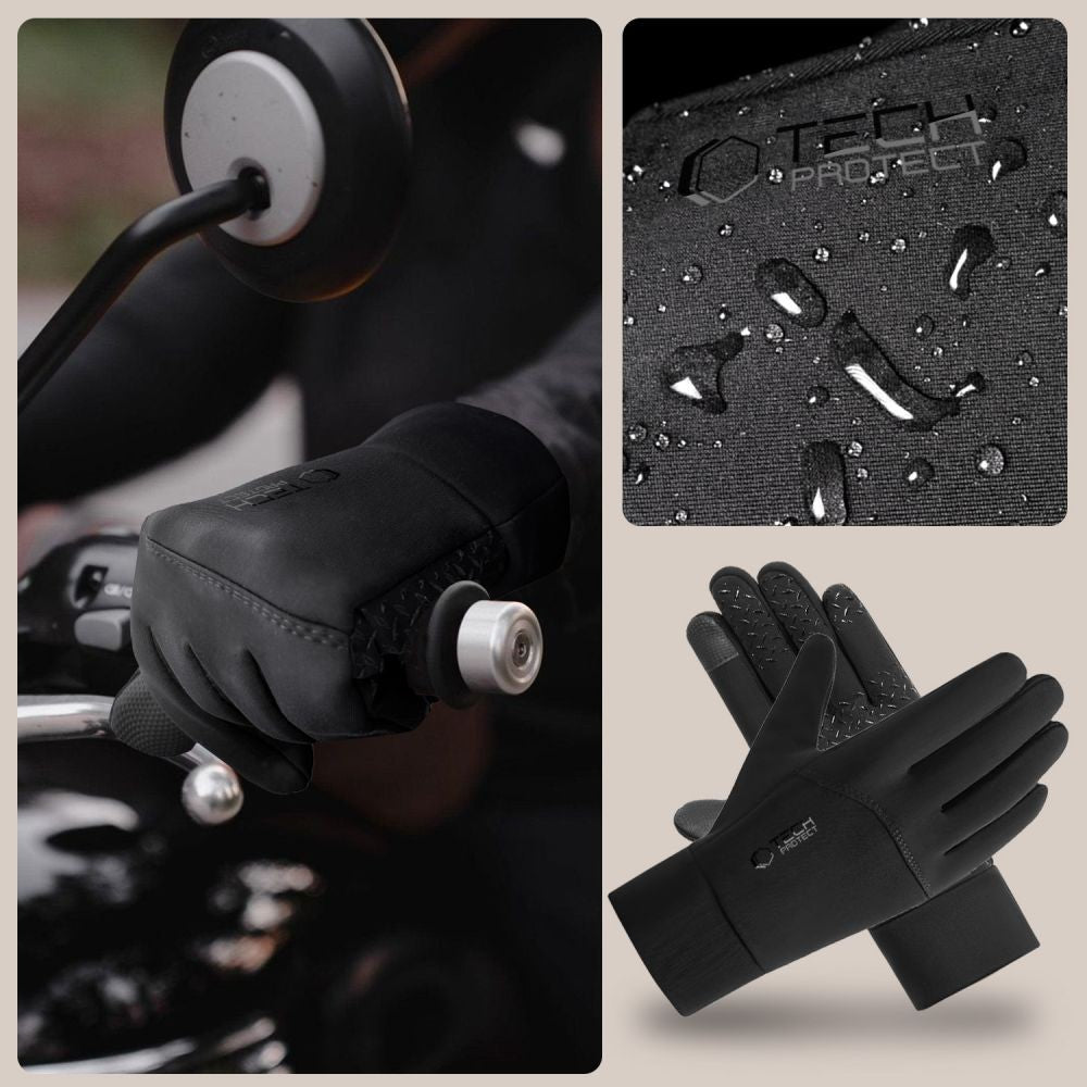 Γάντια Tech-Protect WG01 με Touch Tips L Μαύρο | www.lightgear.gr