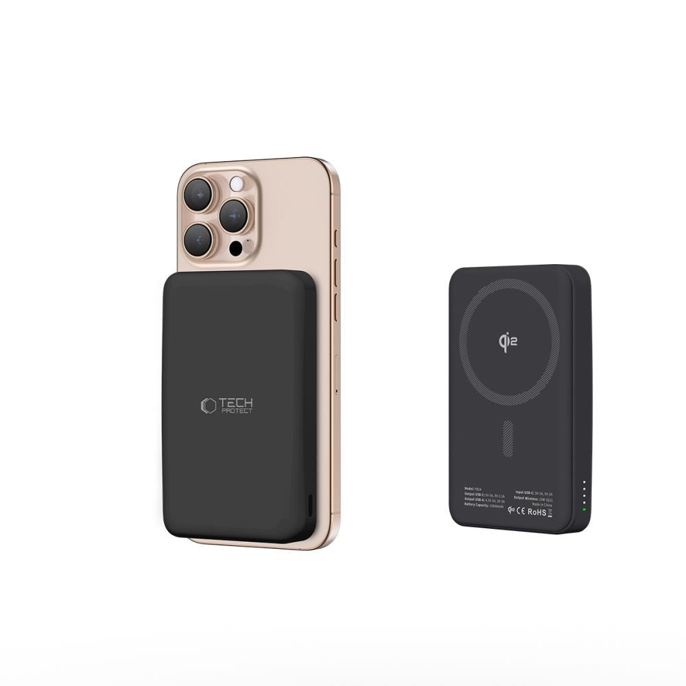 Powerbank Tech-Protect PB24 LifeMag QI2 MagSafe 10000mAh Μαύρο | www.lightgear.gr