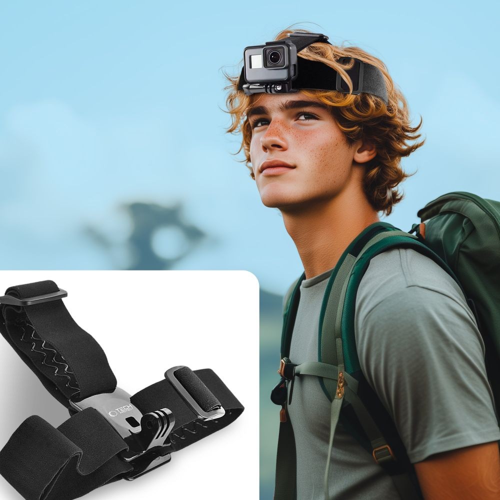 Head Mount Tech-Protect GA100 για GoPro / DJI Μαύρο | www.lightgear.gr