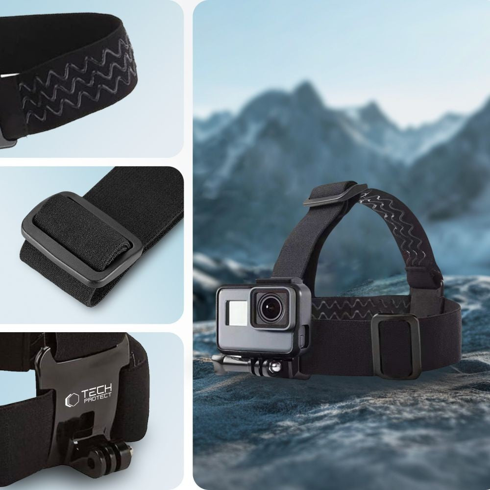 Head Mount Tech-Protect GA100 για GoPro / DJI Μαύρο | www.lightgear.gr