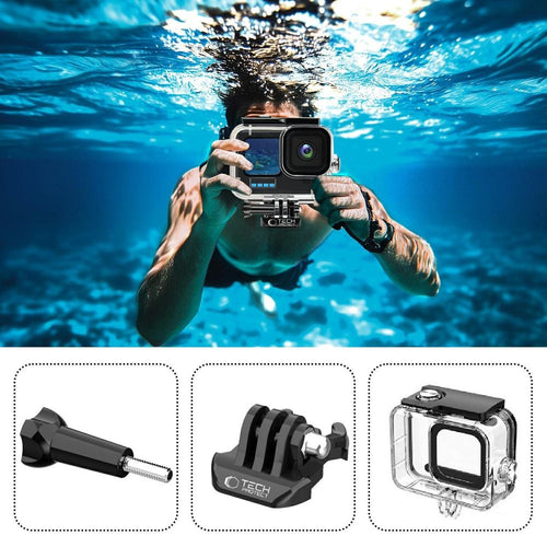 Waterproof Θήκη Tech-Protect GA200 για GoPro Hero 9 / 10 / 11 / 12 Διαφανές | www.lightgear.gr