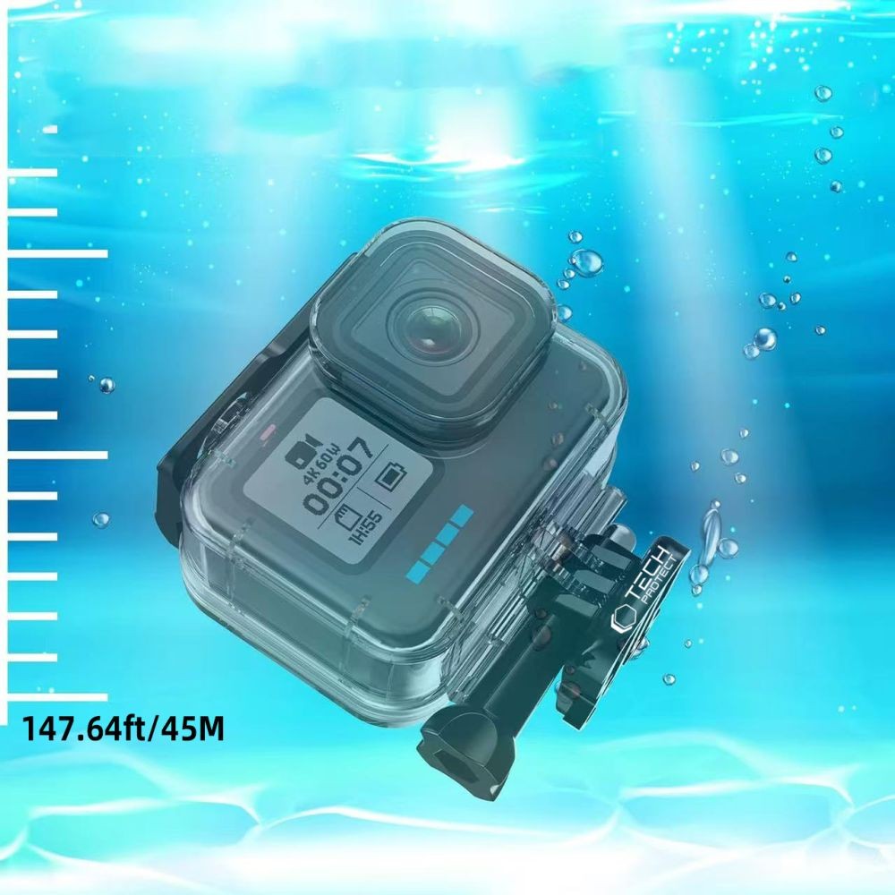 Waterproof Θήκη Tech-Protect GA200 για GoPro Hero 9 / 10 / 11 / 12 Διαφανές | www.lightgear.gr