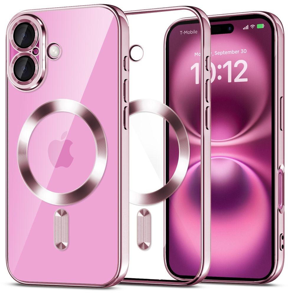 Θήκη Tech-Protect MagFlex MagSafe για iPhone 16 Διάφανη / Ροζ | www.lightgear.gr
