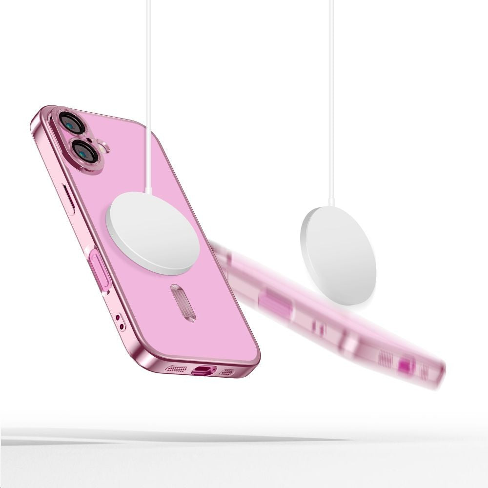 Θήκη Tech-Protect MagFlex MagSafe για iPhone 16 Διάφανη / Ροζ | www.lightgear.gr