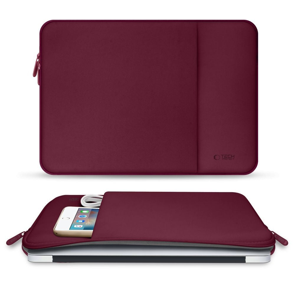 Neoprene Laptop Θήκη 14" Tech-Protect Μπορντό | www.lightgear.gr