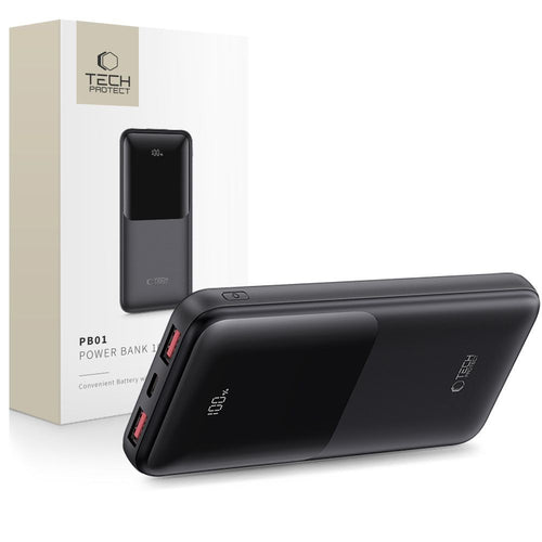 Powerbank Tech-Protect PB01 10000mAh 22.5W Μαύρο | www.lightgear.gr