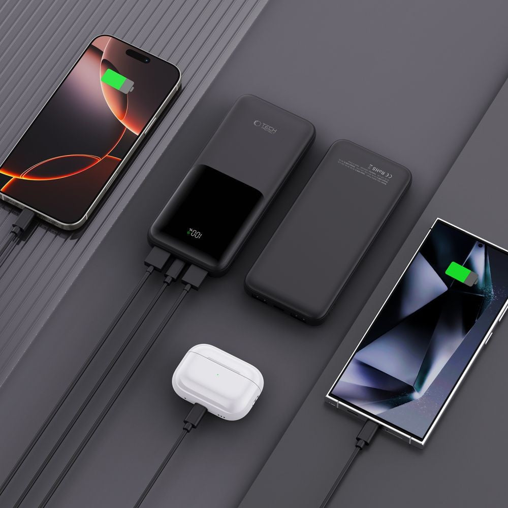 Powerbank Tech-Protect PB01 10000mAh 22.5W Μαύρο | www.lightgear.gr