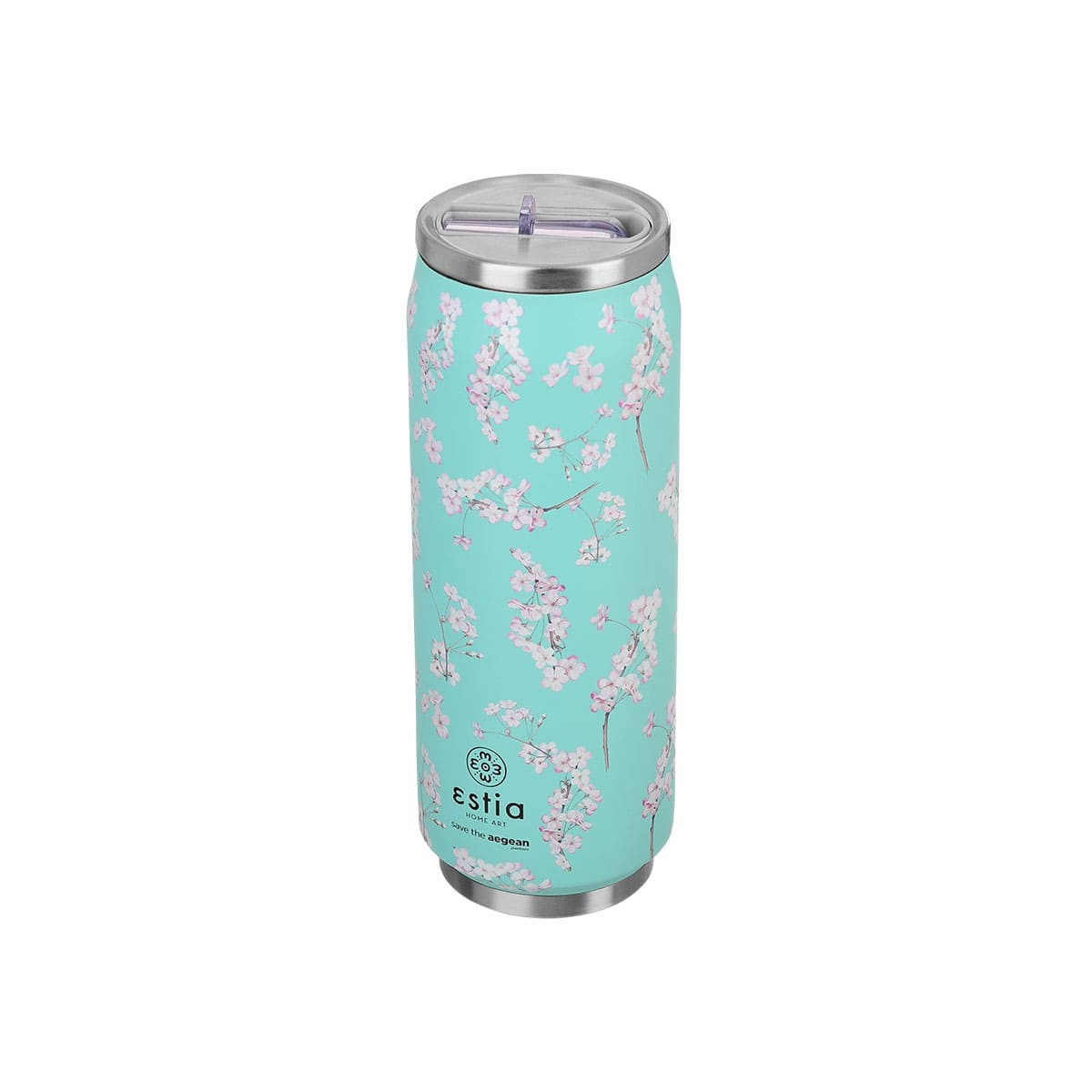 Ανοξείδωτο Θερμός με Καλαμάκι Estia Save the Aegean 500ml | www.lightgear.gr