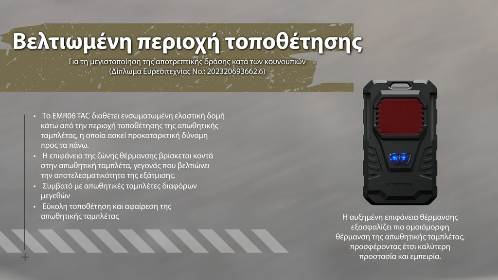 Απωθητής Εντόμων Nitecore EMR06 TAC