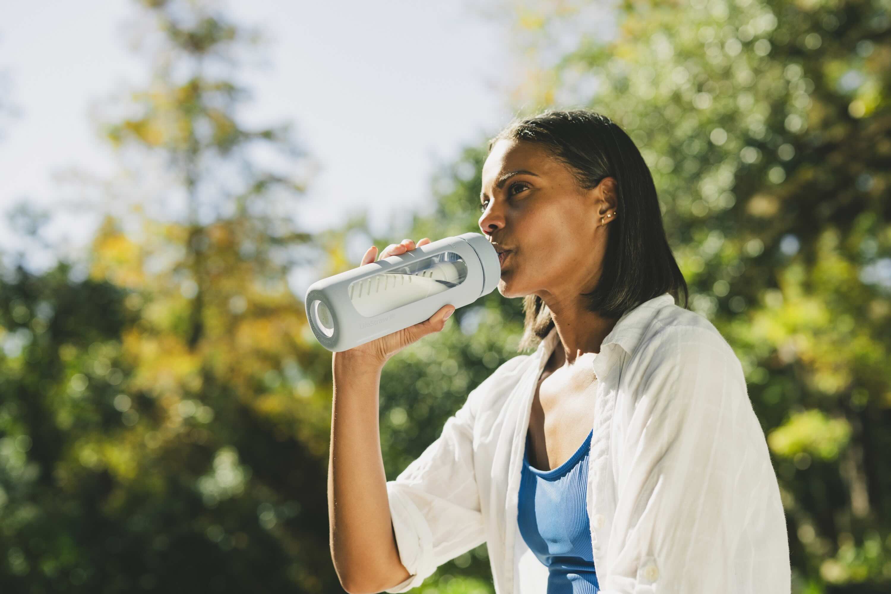 Γυάλινο Παγούρι με Φίλτρο Νερού LifeStraw Go Glass 600ml