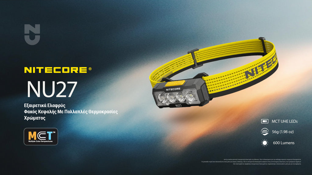 Φακός Led Nitecore Headlamp NU27 White