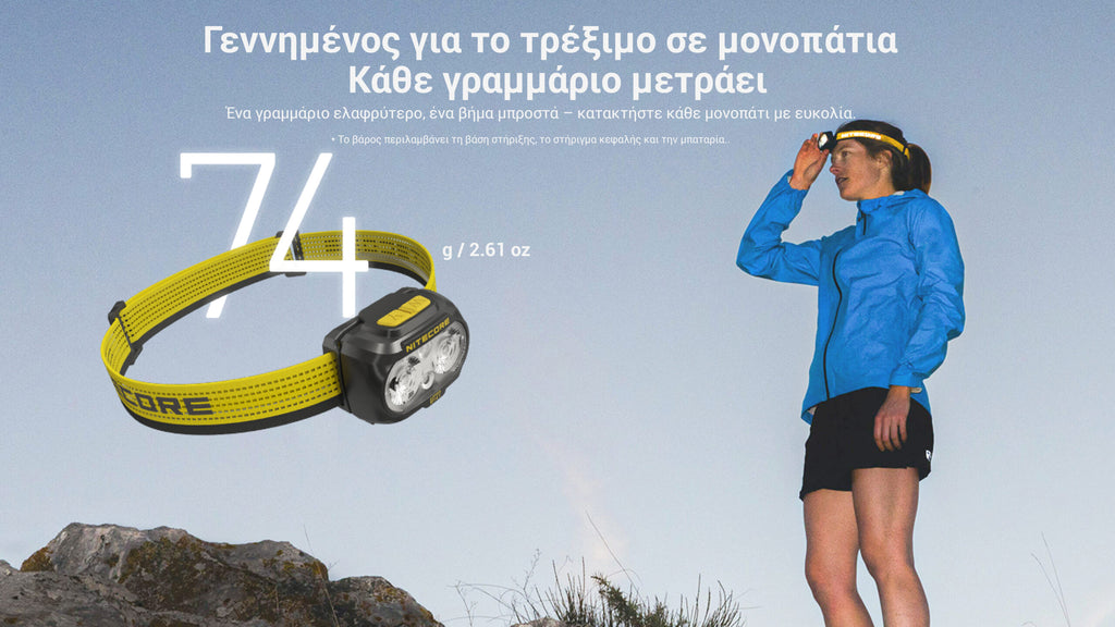 Φακός Led Nitecore Headlamp UT27 Pro MCT 800lumens + 2x Hbl1500lion Battery Black