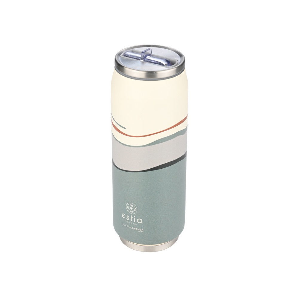 Ανοξείδωτο Θερμός με Καλαμάκι Estia Save the Aegean 500ml | www.lightgear.gr
