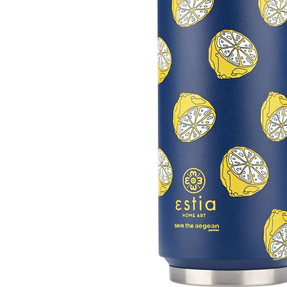 Ανοξείδωτο Θερμός με Καλαμάκι Estia Save the Aegean 500ml | www.lightgear.gr