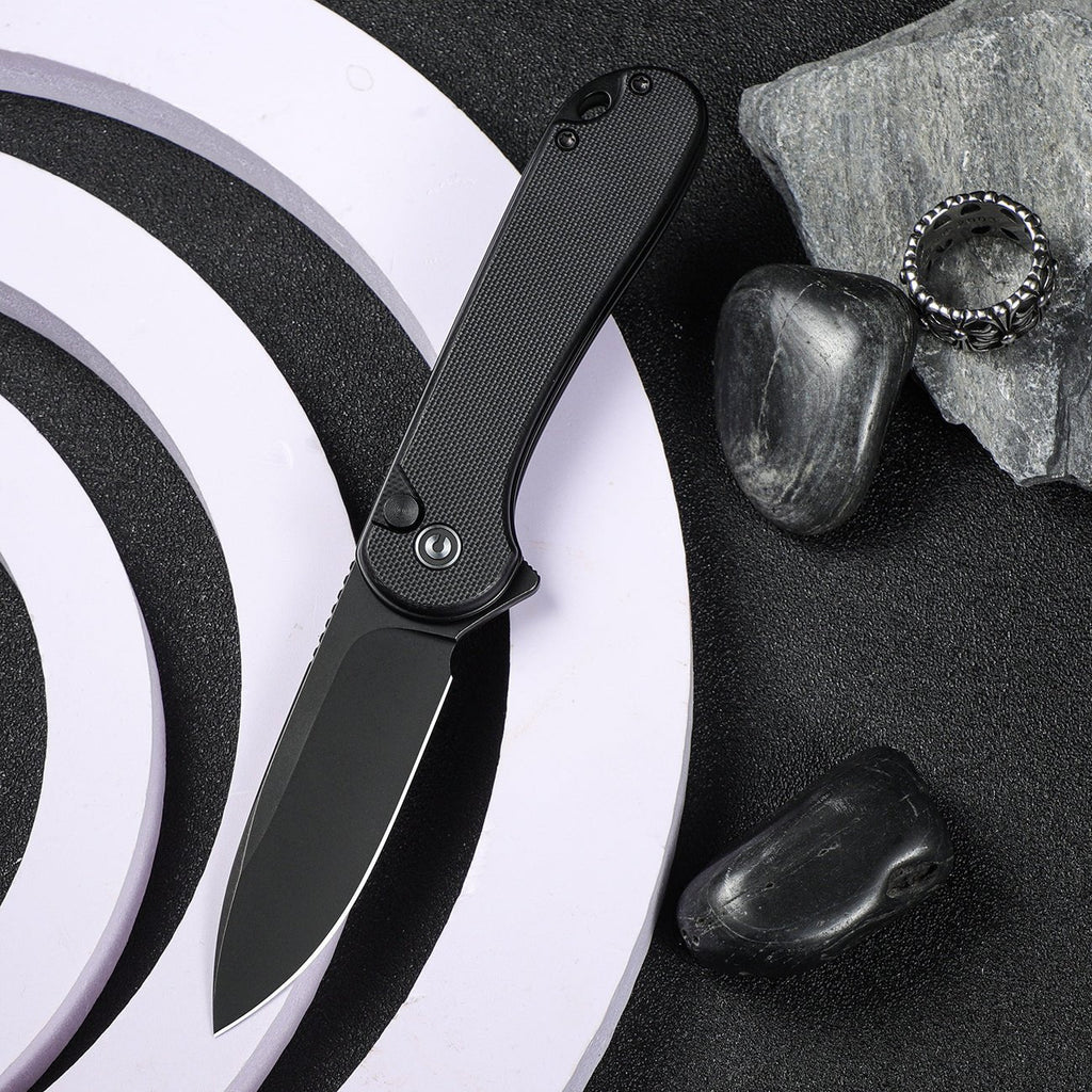 Σουγιάς CIVIVI Button Lock Elementum II G10 Black Nitro-V