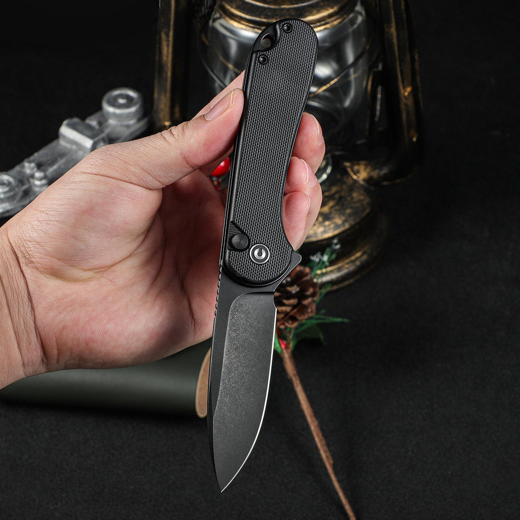 Σουγιάς CIVIVI Button Lock Elementum II G10 Black Nitro-V
