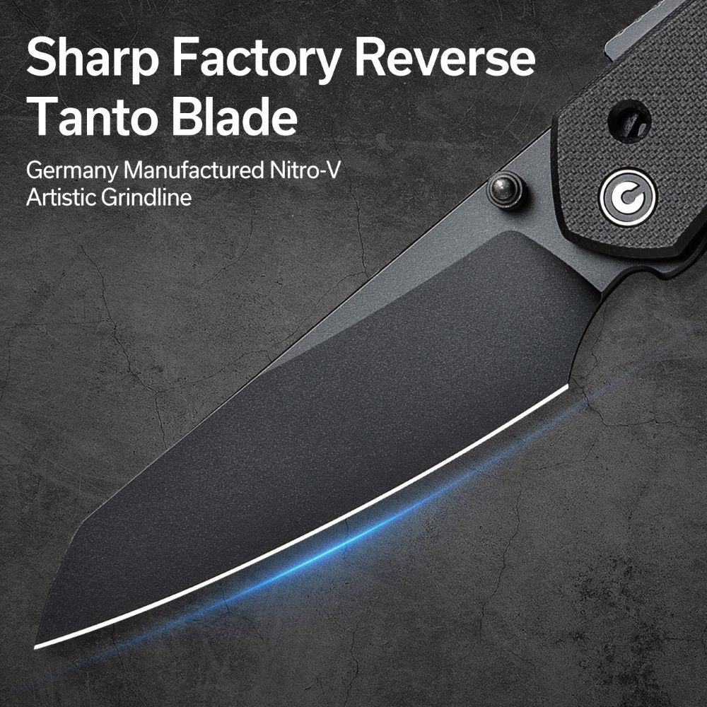 Σουγιάς CIVIVI Vision FG G10 All Black Nitro-V