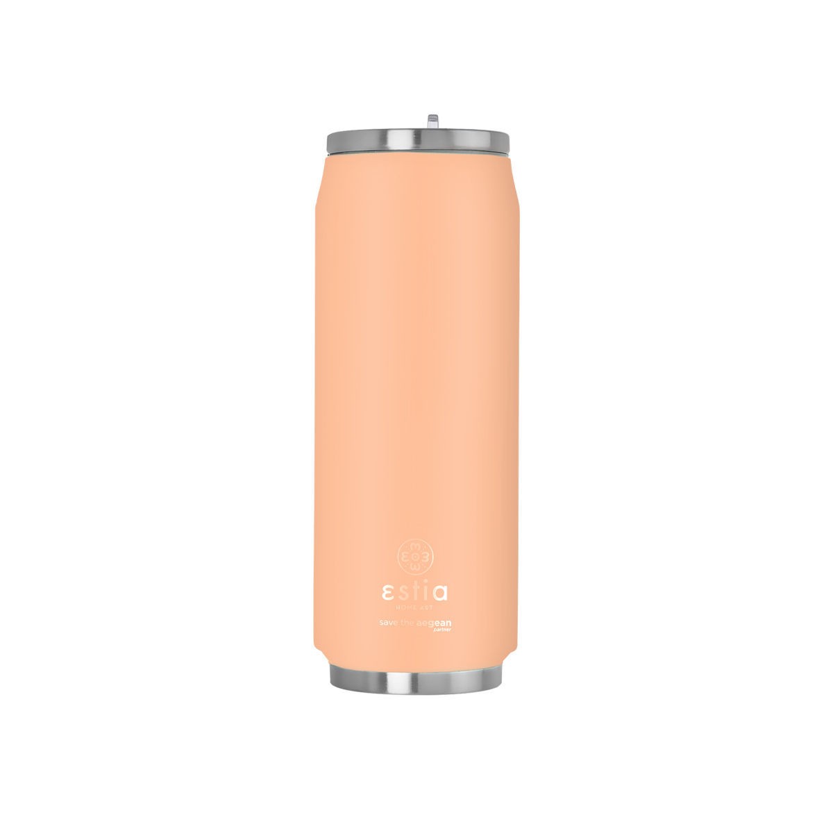 Ανοξείδωτο Θερμός με Καλαμάκι Estia Save the Aegean 500ml | www.lightgear.gr