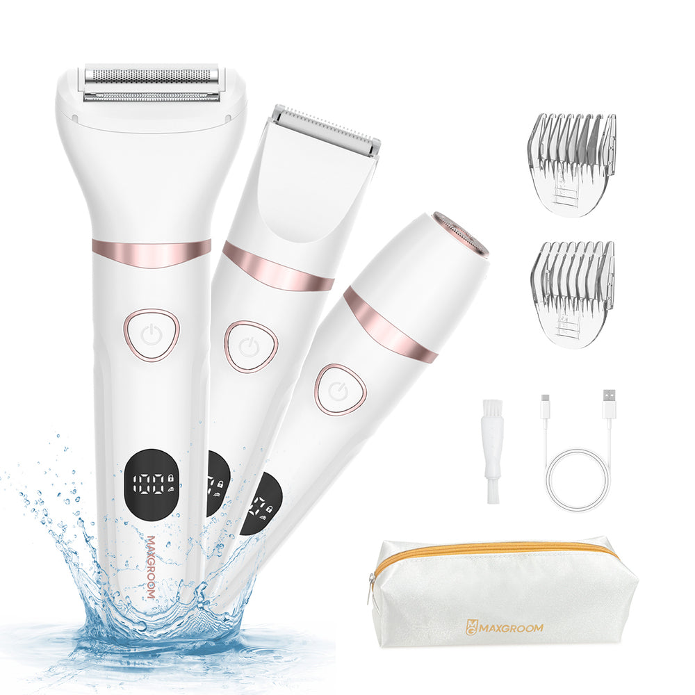 Trimmer Σώματος Και Προσώπου Maxgroom JK-105 3-in-1 Λευκό