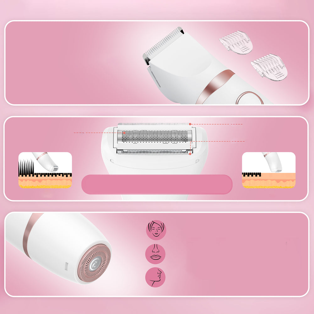 Trimmer Σώματος Και Προσώπου Maxgroom JK-105 3-in-1 Λευκό