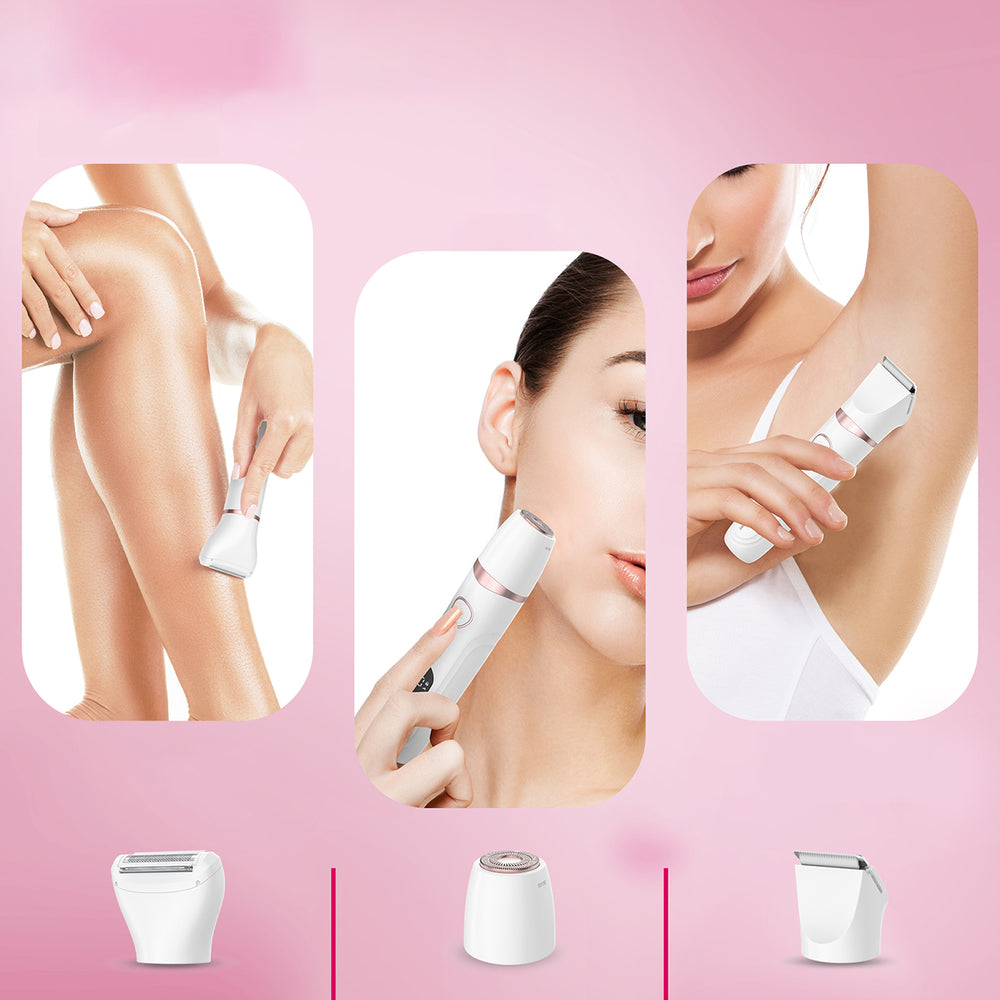 Trimmer Σώματος Και Προσώπου Maxgroom JK-105 3-in-1 Λευκό