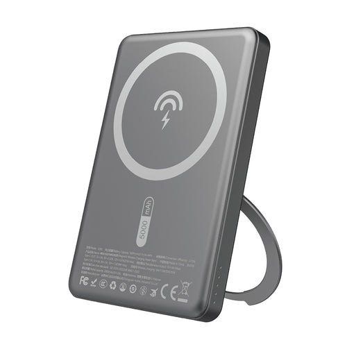 Dudao K28S Powerbank 5000mAh MagSafe 20W PD με Ενσωματωμένη Βάση - Γκρι