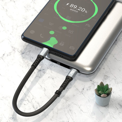 Dudao L10C Καλώδιο USB-C σε USB-C PD 100W 5A 0.23m - Μαύρο