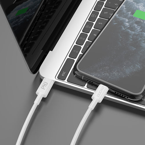 Dudao L6X Καλώδιο USB-C σε Lightning PD 20W 1m - Λευκό