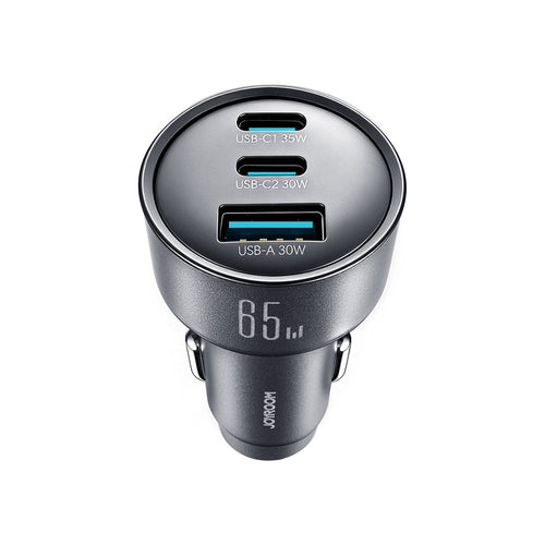 Joyroom JR-CCN19 65W Φορτιστής Αυτοκινήτου 2x USB-C + USB-A - Ανθρακί