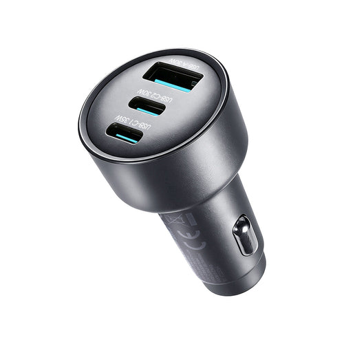 Joyroom JR-CCN19 65W Φορτιστής Αυτοκινήτου 2x USB-C + USB-A - Ανθρακί