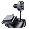 Φορτιστής Αυτοκινήτου Joyroom JR-CL05 2xPD + 2xQC3.0 72W με Καλώδιο 1.5m Μαύρος