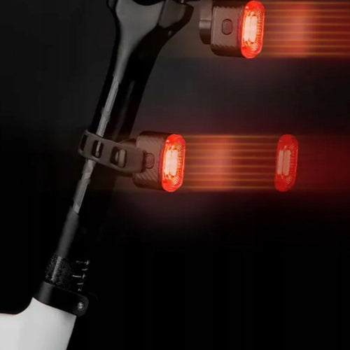 Rockbros Q2S LED Φως Πίσω Ποδηλάτου με Έξυπνο Σύστημα Πέδησης - Μαύρο
